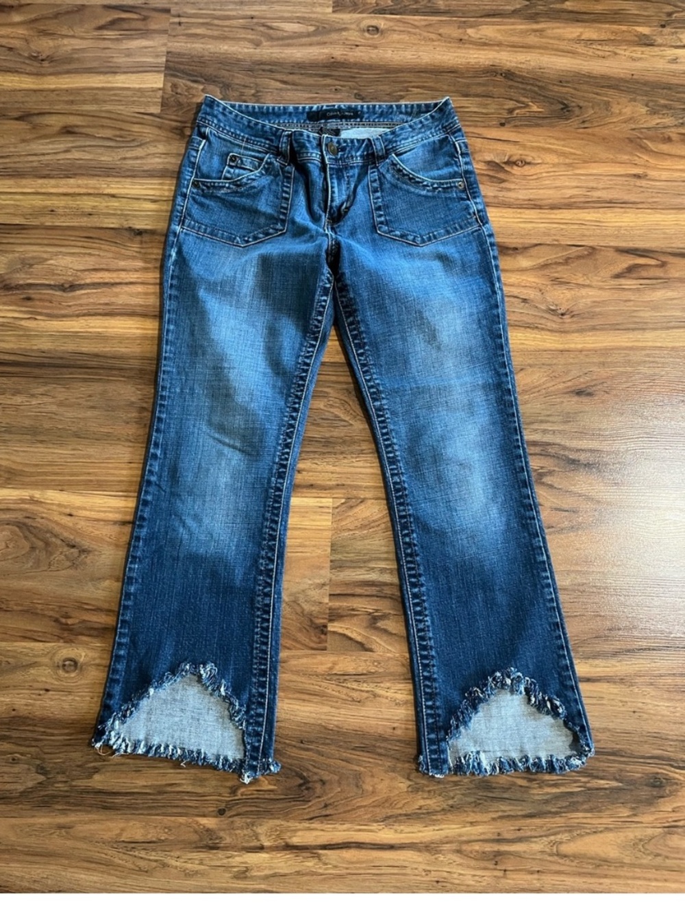 Calvin Klein Distressed Hem High Low READ